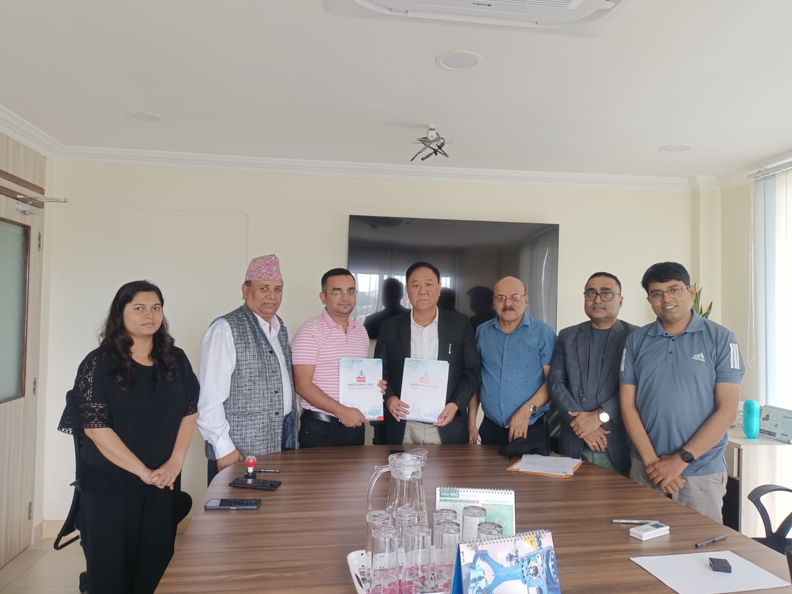 HM Contract Signing Ceromony Between Hydro Empire Pvt.Ltd.
And Machhapuchhare Mental Mechanical Works