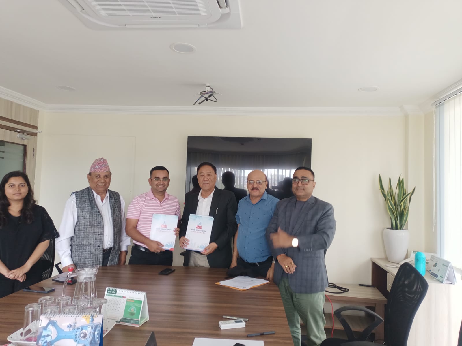 HM Contract Signing Ceromony Between Hydro Empire Pvt.Ltd.
And Machhapuchhare Mental Mechanical Works