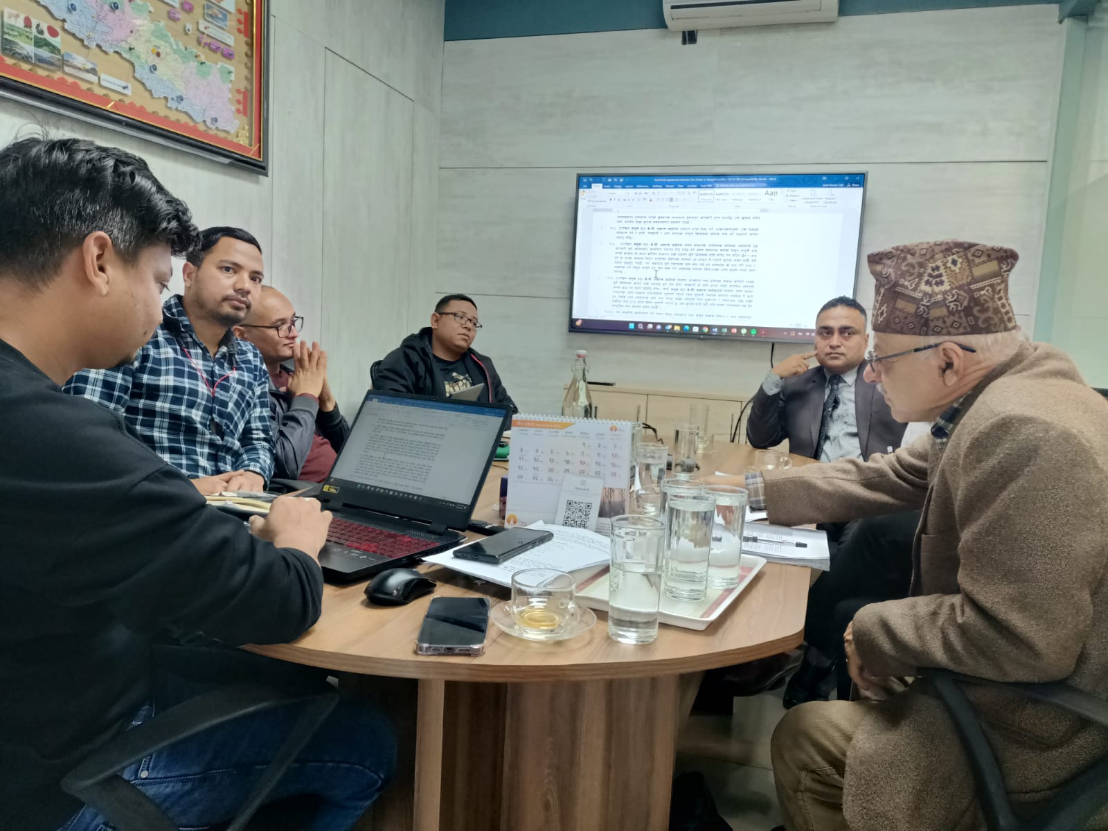 Coordination meeting for joint transmission distributions line for myagdi corridors.
